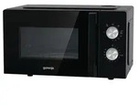 Gorenje MO20E2BH Mikrowelle, 20 Liter, 800 W, Grillfunktion, 5 Stufen, Schwarz -