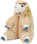 K&ouml;gler Pl&uuml;sch Schaf Zippy mit Rei&szlig;verschluss zum ausziehen Kuscheltier 20 cm