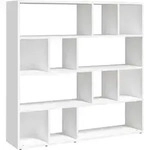 vidaXL B&uuml;cherregal/Raumteiler Wei&szlig; 105x24x102 cm - Wei&szlig;