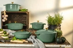 Ballarini Bellamonte Cocotte, 22 Cm Gr&uuml;n Rund Gusseisen - Gr&uuml;n