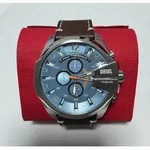 Diesel DZ4458 Herren-Armbanduhr, Edelstahl-Geh&auml;use, Leder-Armband -