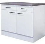 Flex Well Unterschrank mit Schublade und Dreht&uuml;r Varo BxTxH 100 x 60 x 86 cm...