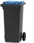PROREGAL Premium 2-Rad-M&uuml;lltonne MGB | 120 Liter, HxBxT 97,4x47,9x55,5cm 