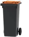 PROREGAL Premium 2-Rad-M&uuml;lltonne MGB | 120 Liter, HxBxT 97,4x47,9x55,5cm 