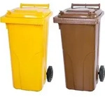 SuperSparSet 2x PROREGAL 2-Rad-M&uuml;lltonne MGB | HDPE-Kunststoff | 120 Liter |...