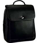 LEONHARD HEYDEN Leder Rucksack Nizza City Backpack Black schwarz - Grau
