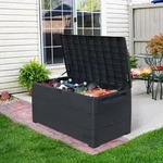 VCM Durabox Kunststoff Garten Aufbewahrungsbox Kissenbox 416 l, 130 x 70 x 63 cm