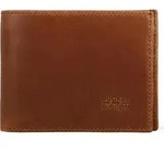 BUCKLE & SEAM Leder Geldb&ouml;rse Bill Blu Wallet Cognac braun - Braun