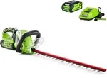 Greenworks G40HT61K2 Zweischneidige Akku-Heckenschere, Lithium-Ionen-Akku, 61 cm