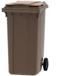 PROREGAL Premium 2-Rad-M&uuml;lltonne MGB | 240 Liter, HxBxT 107,9x58,3x73,7cm 