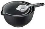 Sch&uuml;ssel-Set m. Sieben 4-tlg. PREPARO GEFU - Schwarz