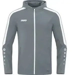JAKO Unisex Kapuzenjacke Power, Farbe:steingrau, Gr&ouml;&szlig;e:S - Grau - S