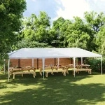 vidaXL Partyzelt 4 x 9 m Wei&szlig; - Wei&szlig;