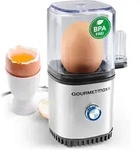 GOURMETmaxx Design Eierkocher f&uuml;r 1 Ei 3 H&auml;rtegrade - Schwarz