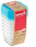 keeeper Frischhaltedose "fredo fresh" 90 ml eckig blau 6 St&uuml;ck - Blau