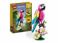 LEGO 31144 Creator 3-in-1 Exotischer Pinkfarbener Papagei, Frosch und Fisch,