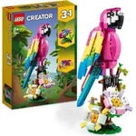 LEGO 31144 Creator 3-in-1 Exotischer Pinkfarbener Papagei, Frosch und Fisch,