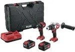 PD 2G 18.0-EC Schlagbohrer-Set + ID 1/4' 18.0-EC Schlagschrauber &ndash; FLEX &ndash; mit 2