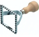 WORLD OF FLAVORS Ravioli-Hobel de, Edelstahl, Silber, 7x7x3 cm - Silber