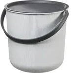 plast team Aufbewahrungseimer AKITA 53 Liter wolkengrau mit Deckel - Grau