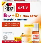Doppelherz aktiv B12 + D3 Duo Energie + Immun L&ouml;sung, 30 St. Trinkfl&auml;schchen