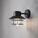 Konstsmide Modena Wandleuchte schwarz lackiertes Aluminium, klares Glas 7310-750