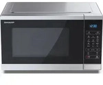 SHARP YC-MG252AE-S Mikrowelle mit Grill, Mikrowelle: 900W, Grill: 1000W, 11
