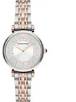 Emporio Armani Analoguhren f&uuml;r Frauen Bukurushe Ros&eacute;gold One size - Silber