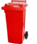 PROREGAL 2-Rad-M&uuml;lltonne MGB | HDPE-Kunststoff | HxBxT 94,5x48x54cm | 120...