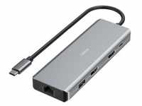 USB-C-Hub, Multiport, 9 Ports, 4x USB-A, 2x USB-C, 2x HDMITM, LAN/Ethernet (00200142)