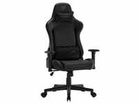 SENSE7 Spellcaster Senshi Edition Gaming-Stuhl, schwarzes Leder, Bürostuhl,