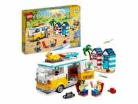 LEGO 31138 Creator 3in1 Strandcampingbus, Sommerhaus, Eiswagen Modellbausatz,