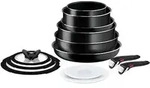 Tefal Ingenio L15490, Schwarz, Aluminium, Titan, Schwarz, Thermo-Punkt, Abnehmbar -