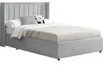 Juskys Polsterbett Savona 120x200 cm - Bett mit Stauraum, Lattenrost, Samt-Bezug -