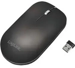 LogiLink Mouse, Wireless 2.4G, 3-button, black - Schwarz