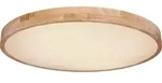 Globo Lighting Deckenleuchte Metall holzoptik, LED - Wei&szlig;