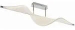 Lucande LED-Deckenlampe Edano, 122 cm, wei&szlig;, Textil, dimmbar - Wei&szlig;