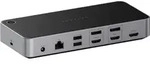 Satechi Triple 4K Display, Kabelgebunden, Dock, 1000 Mbit/s, Schwarz, Silber, 4K