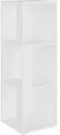 vidaXL Eckregal Wei&szlig; 33x33x100 cm Holzwerkstoff - Wei&szlig;
