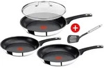 Tefal E43510 Jamie Oliver Pfannenset, 20+24+28 cm, Antihaft Bratpfanne f&uuml;r