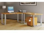 VCM VCM Holz Schreibtisch | Eckschreibtisch schlicht | 130x130 | L Form links...