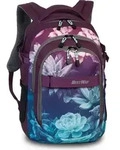 Bestway Schulrucksack blau lila Bl&uuml;tendruck Farbverlauf - Lila