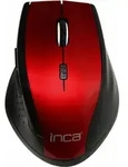 INCA Maus IWM-500GLK 1600 DPI,Wireless,Nano-USB,Laser,Rot retail - Rot