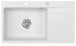 Fl&auml;chenb&uuml;ndige Sp&uuml;le STEMA 86 SL F in SATIN mit Becken links und...