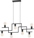 EGLO Pendelleuchte Fembard, 7 flammige H&auml;ngelampe Vintage, Industrial, Retro,
