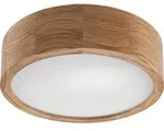 Bioledex Deckenleuchte Naturzholz 27cm E27 Eiche Holz, Glas