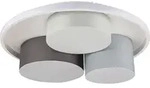 N&auml;ve Leuchten 3er LED Deckenleuchte "EPPAN" &Oslash;: 49cm grau 3er LED Deckenleuchte