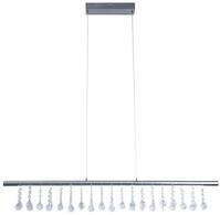 Pendelleuchte - LED Pendelleuchte "NOBILIS" L: 100cm satin-nickel, H&auml;ngelampe im
