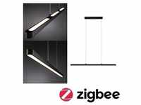 Paulmann Smarte Zigbee 3.0 LED Pendelleuchte Lento in Schwarz-matt 3x 13,5W 6300lm