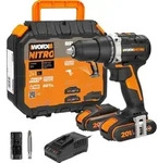 Akku-Bohrschrauber WORX Nitro 20V 60Nm WX102, Brushless Motor, inkl. Koffer, 2...